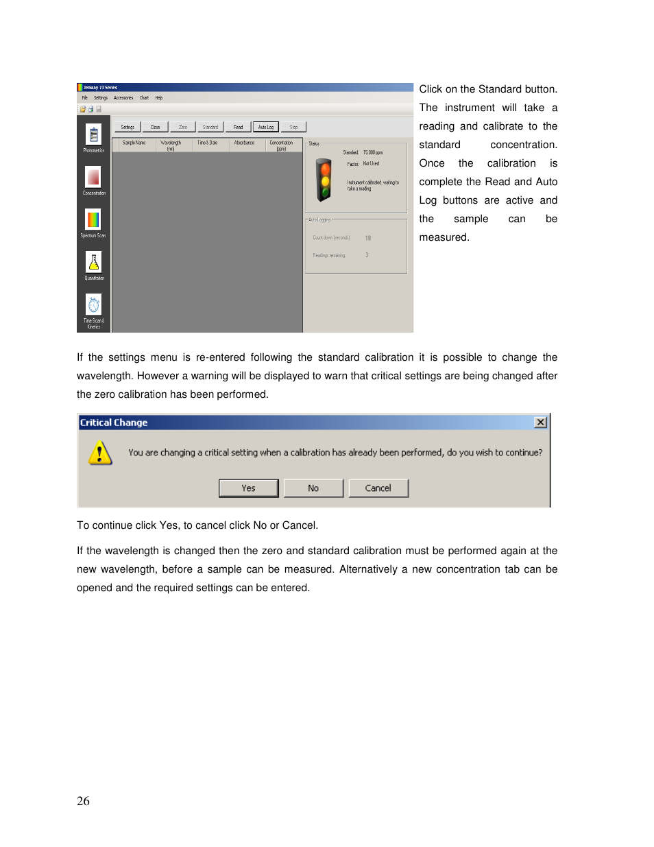 Jenway 73 Series PC software User Manual | Page 26 / 67