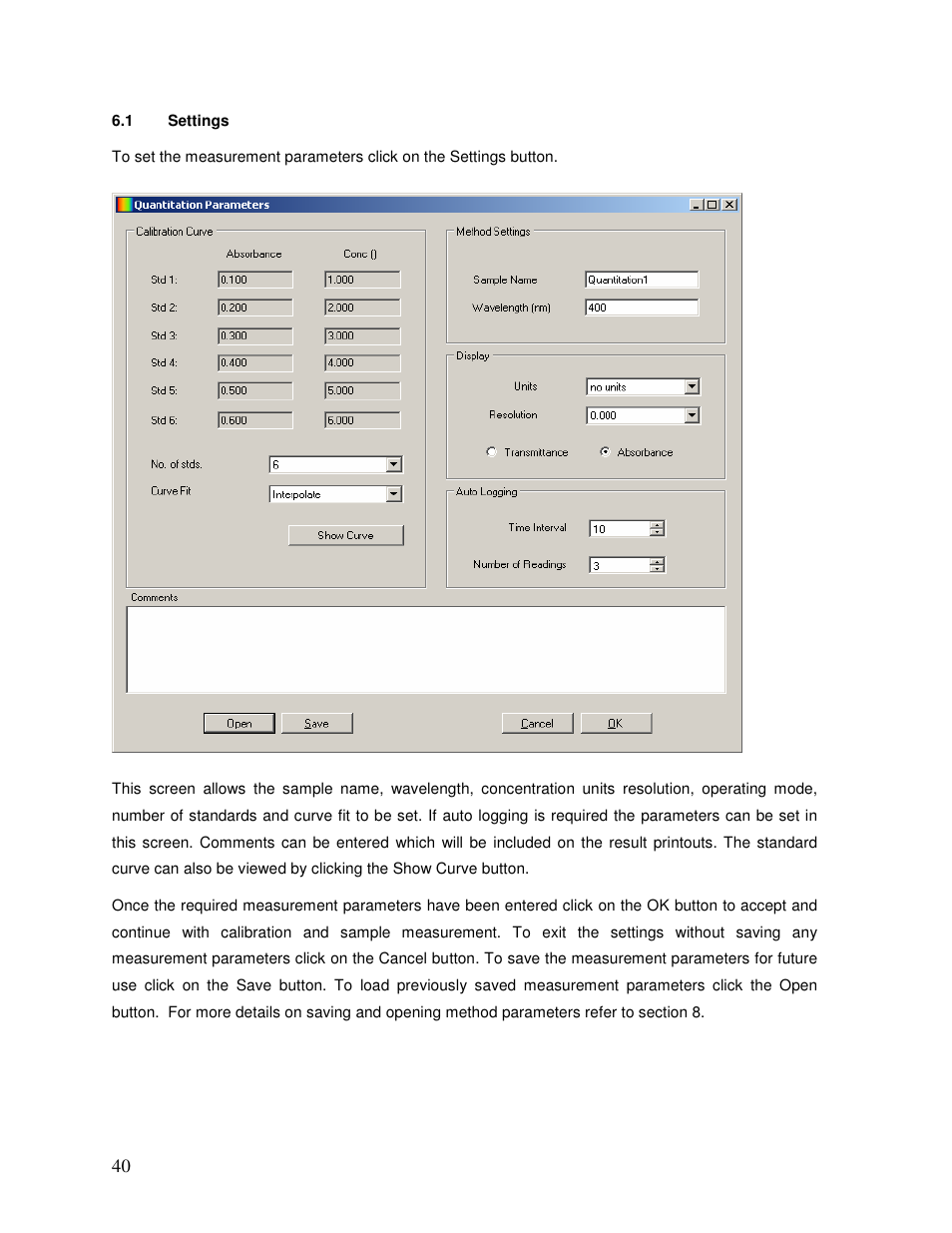 Jenway 73 Series PC software User Manual | Page 40 / 67