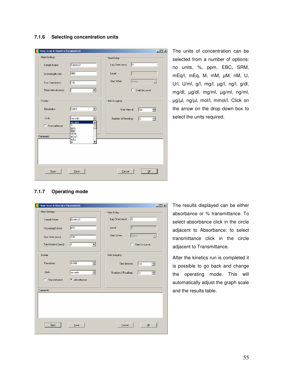 Jenway 73 Series PC software User Manual | Page 55 / 67