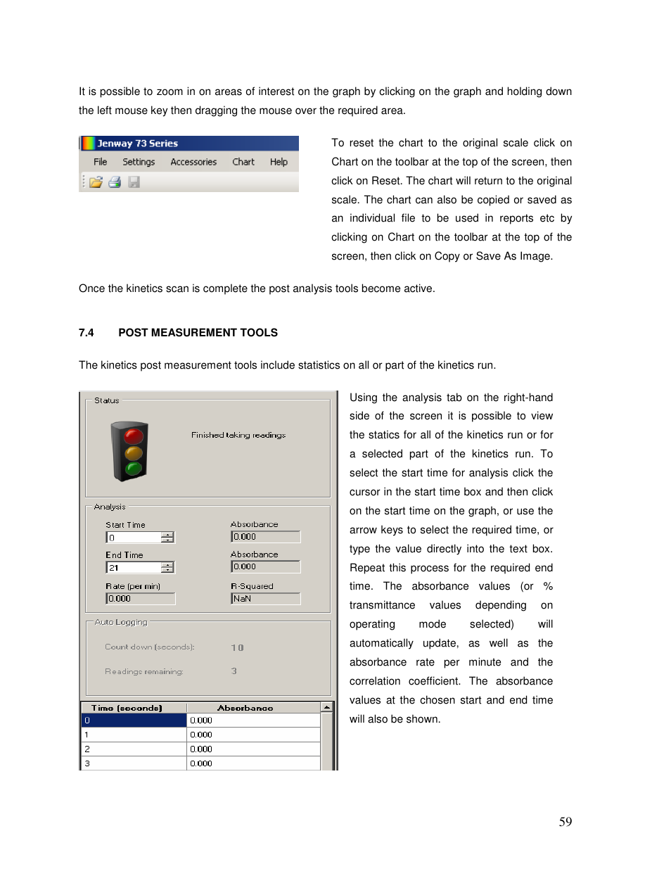 Jenway 73 Series PC software User Manual | Page 59 / 67