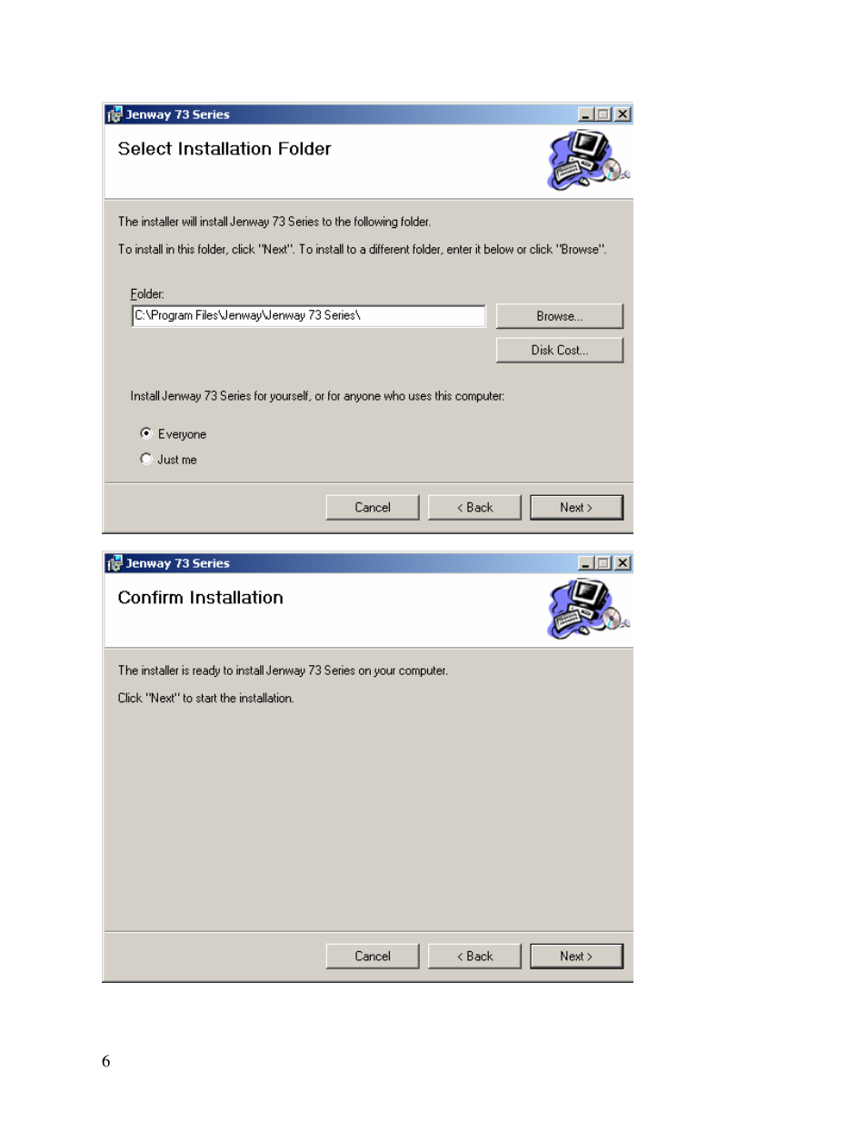 Jenway 73 Series PC software User Manual | Page 6 / 67