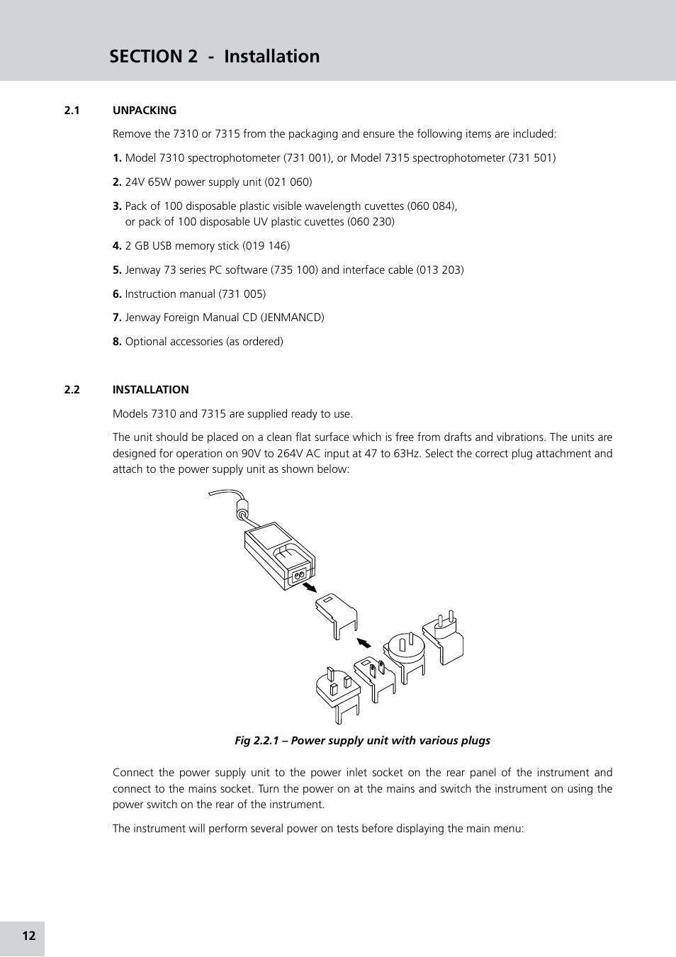 Jenway 7315 Manual Italian User Manual | Page 12 / 88