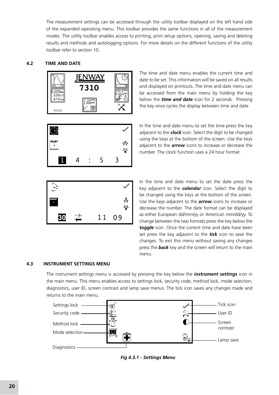 Jenway 7315 Manual Italian User Manual | Page 20 / 88