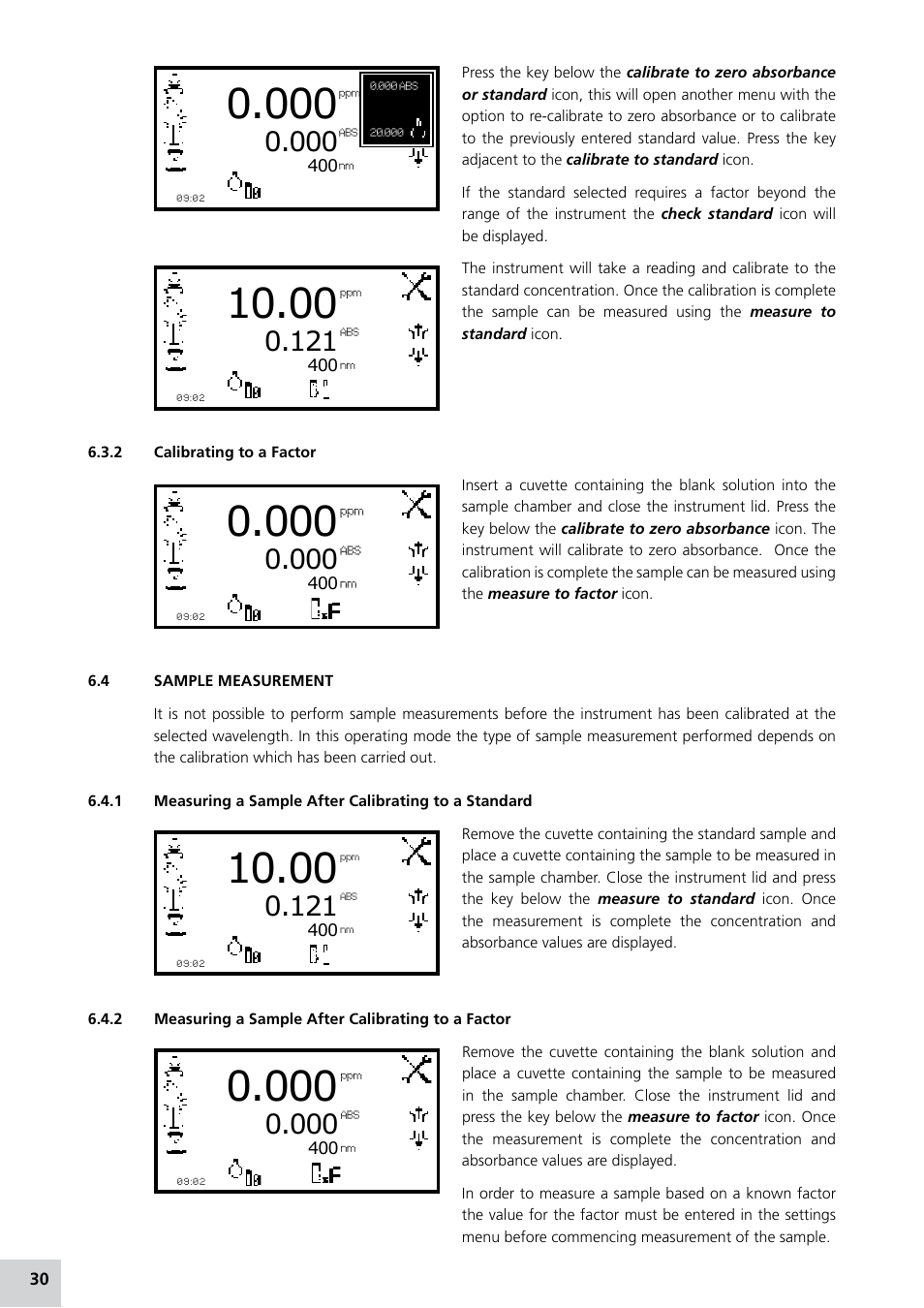 Jenway 7315 Manual Italian User Manual | Page 30 / 88