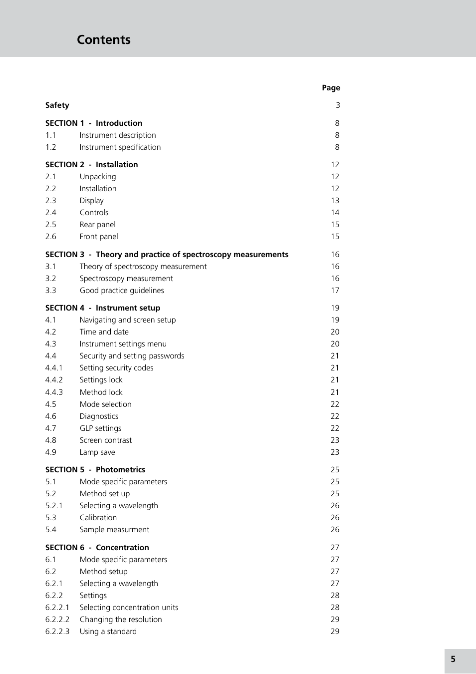 Jenway 7315 Manual Italian User Manual | Page 5 / 88