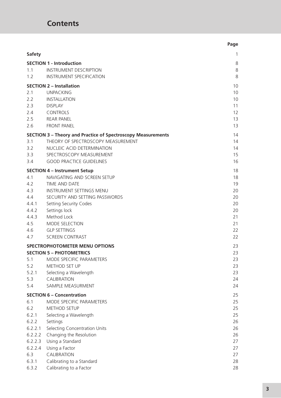 Jenway Genova Nano German User Manual | Page 5 / 116