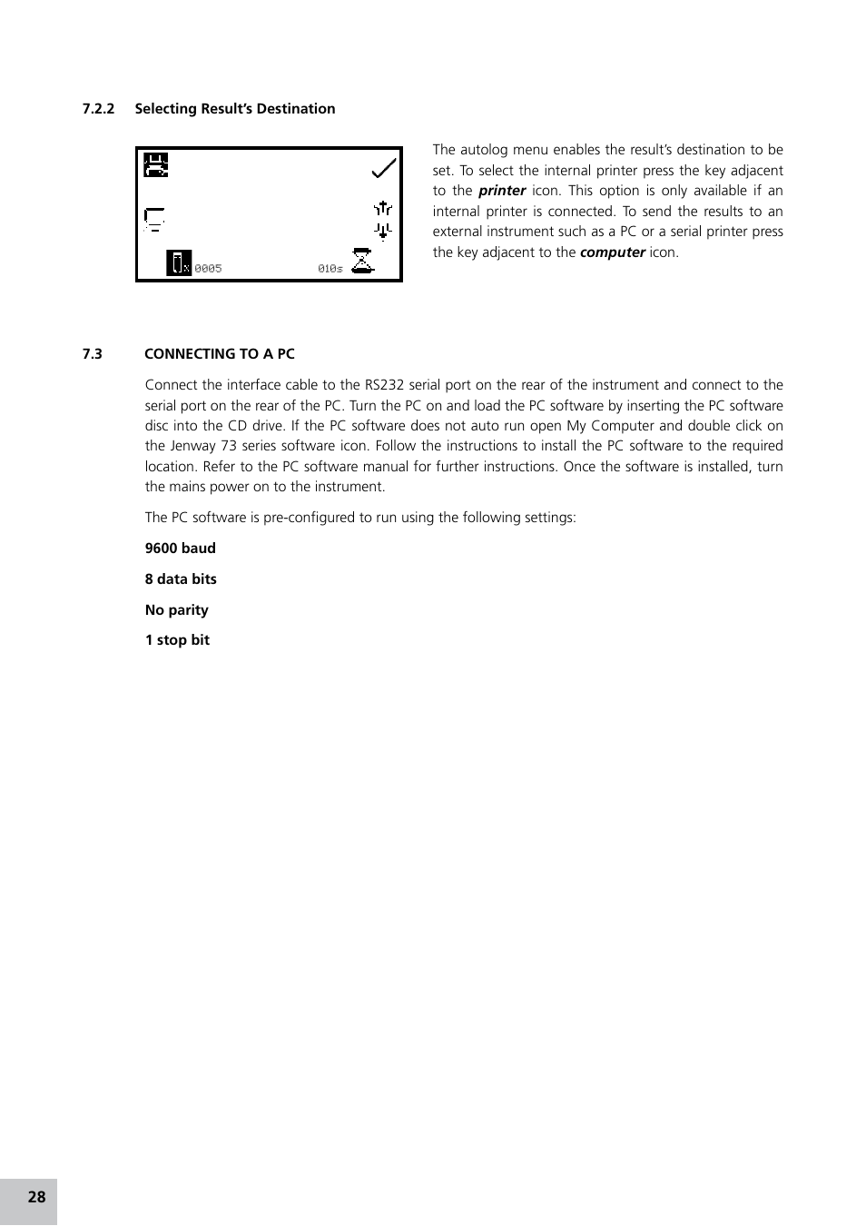 Jenway 7305 User Manual | Page 28 / 52