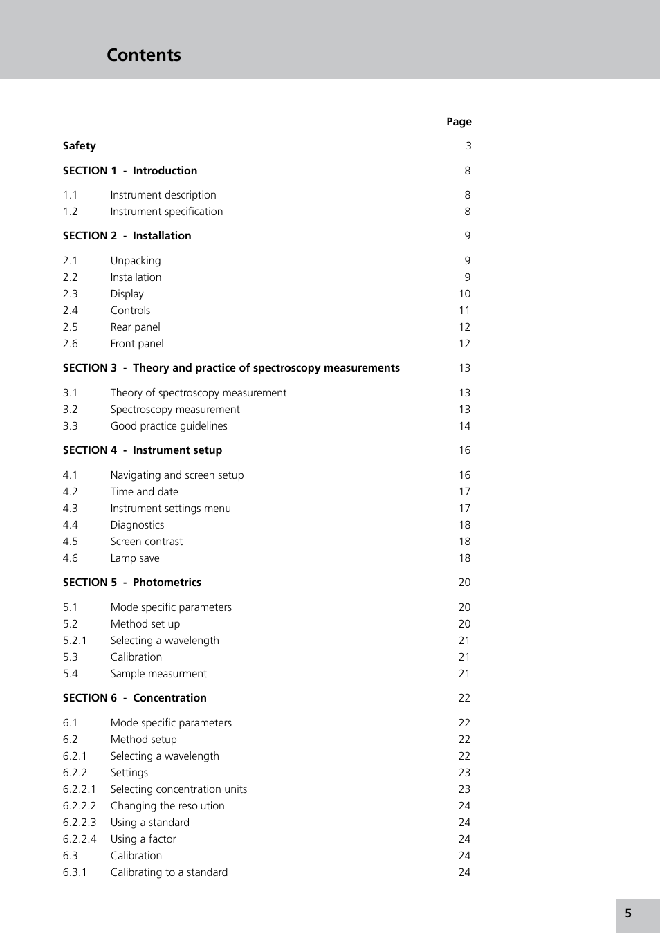 Jenway 7305 User Manual | Page 5 / 52