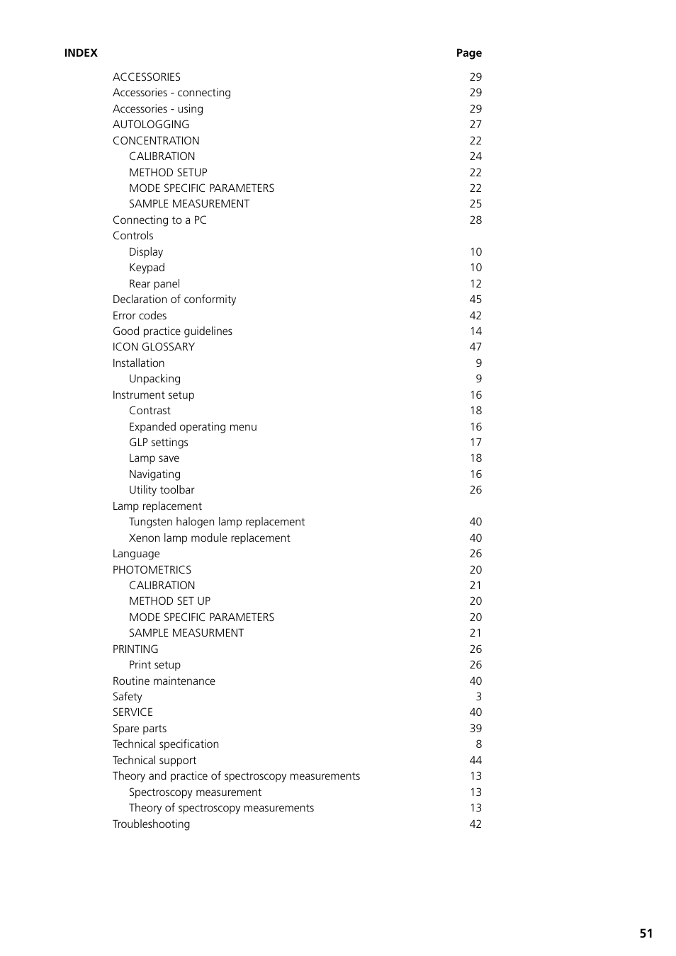 Jenway 7305 User Manual | Page 51 / 52