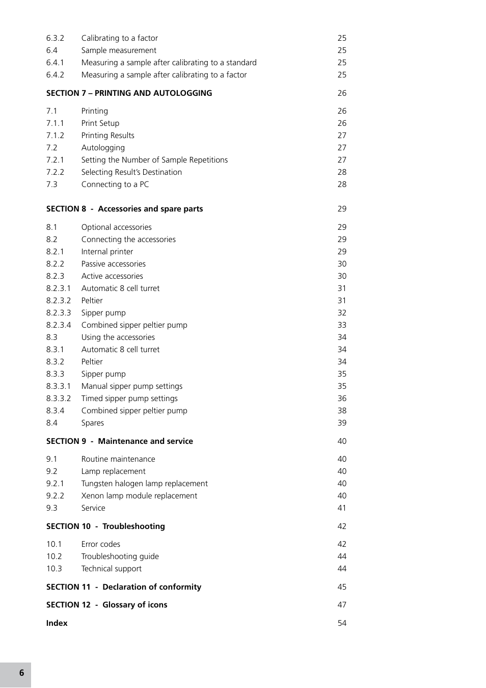 Jenway 7305 User Manual | Page 6 / 52