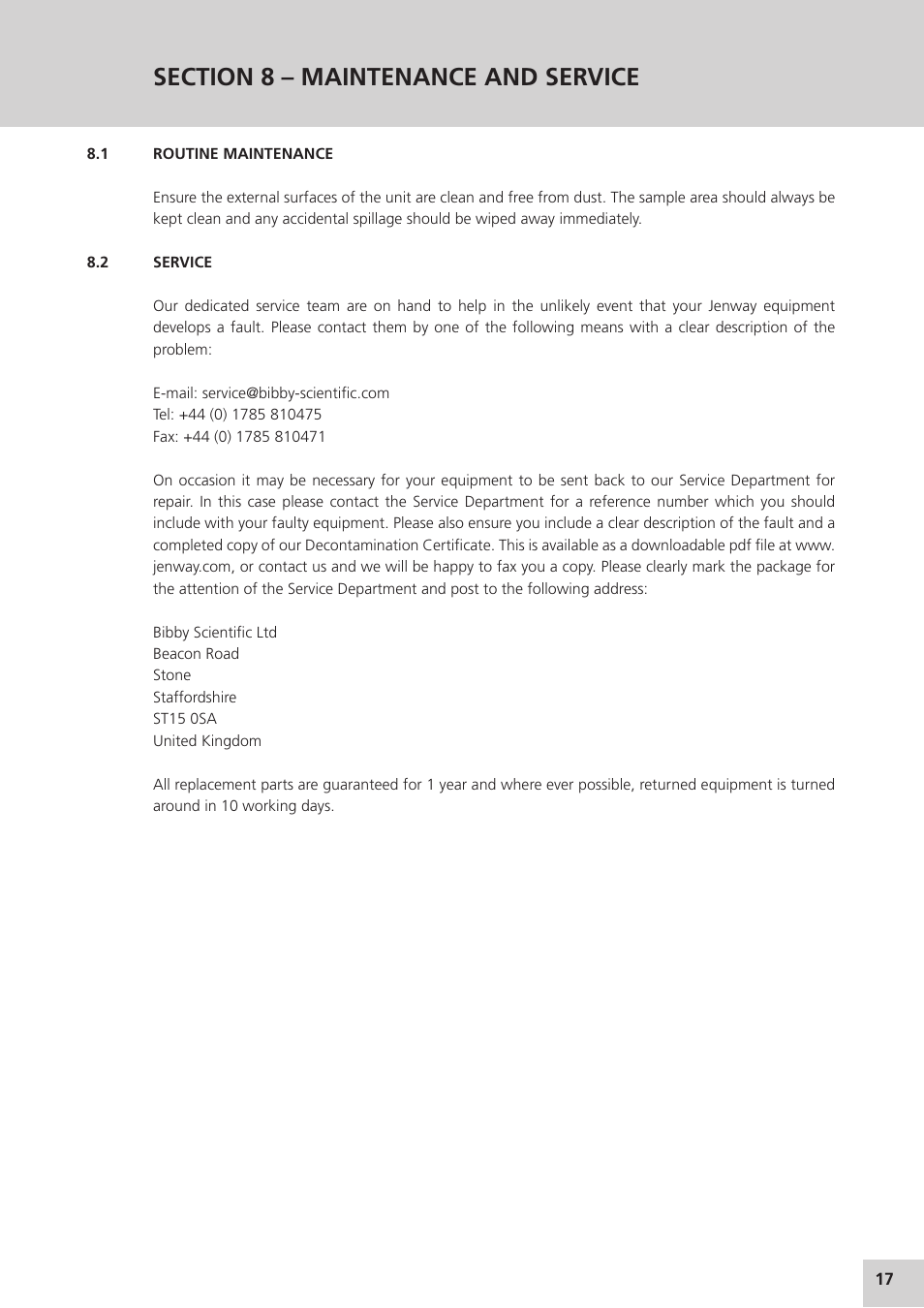 Jenway Genova Nano English User Manual | Page 19 / 24