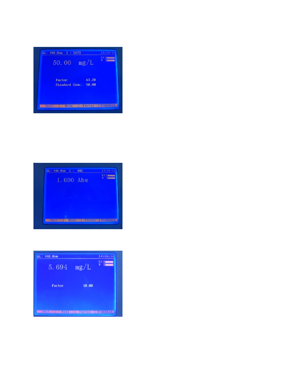 Calibrating to a standard, Sample measurement, Photometric measurements | Jenway 6850 User Manual | Page 25 / 56