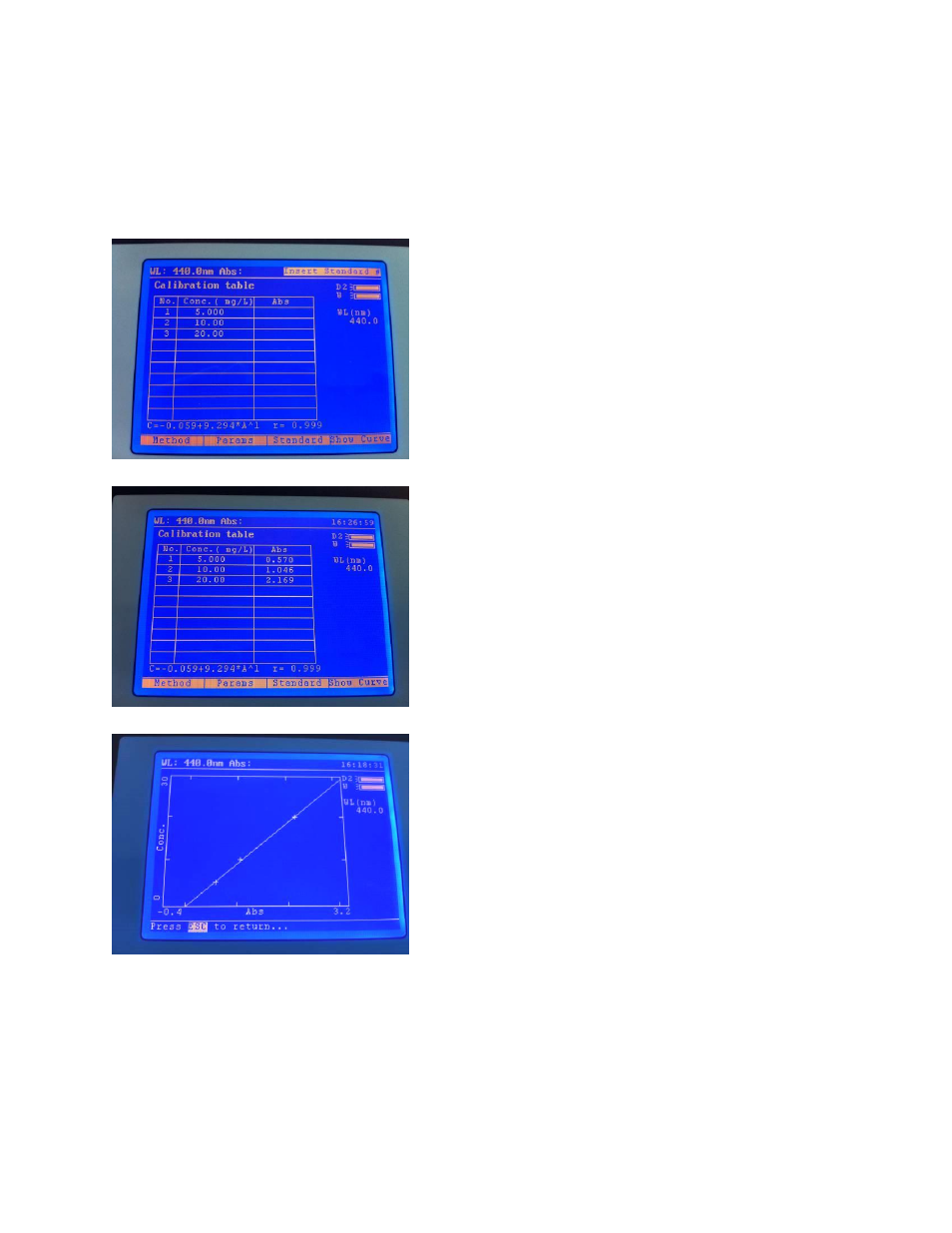 Creating a new standard curve | Jenway 6850 User Manual | Page 30 / 56