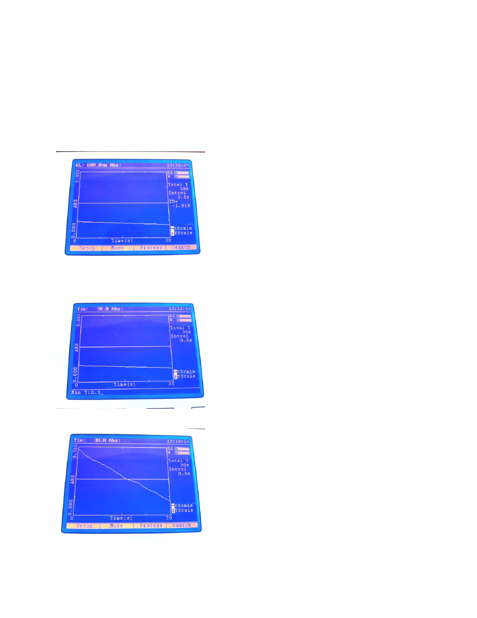 Selecting the measurement mode, Sample measurements, Adjusting the displayed scan range | Jenway 6850 User Manual | Page 38 / 56