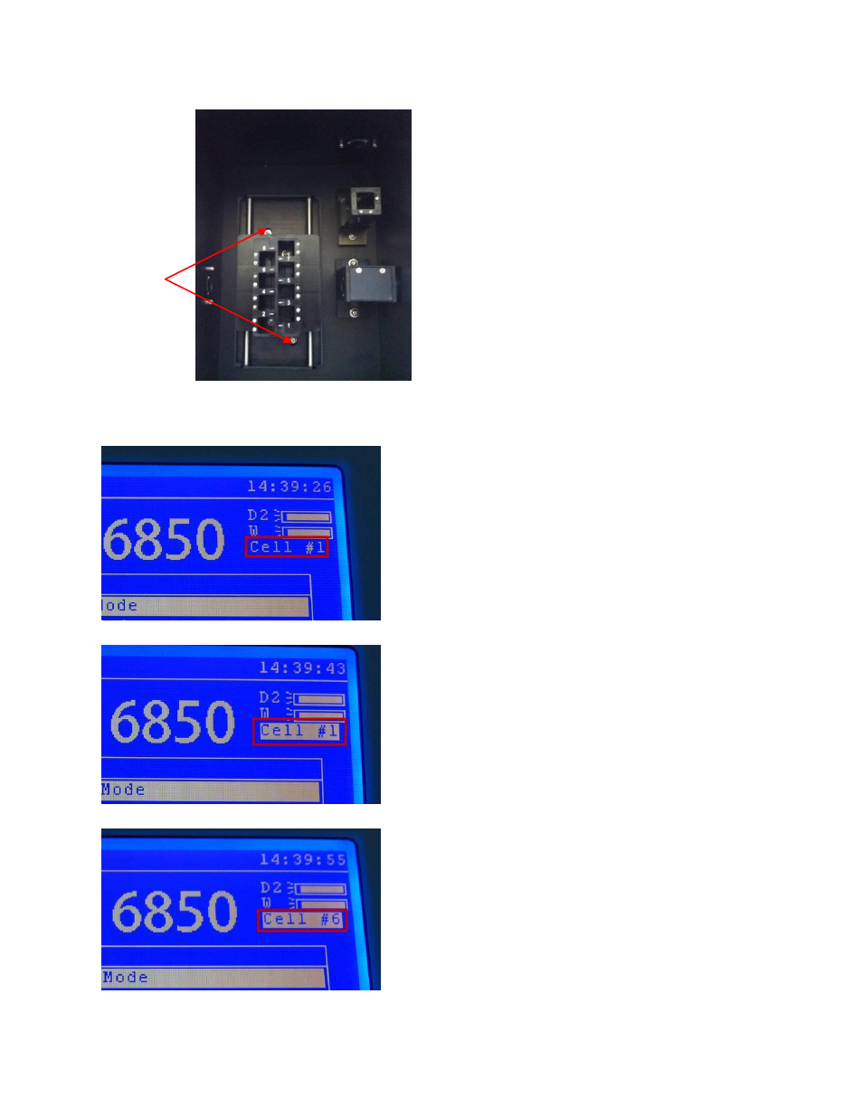 Using the 8 positon automatic cell changer | Jenway 6850 User Manual | Page 50 / 56