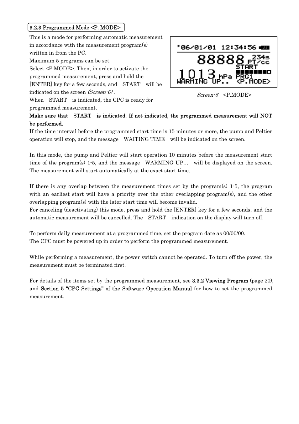 KANOMAX 3800 Handheld Condensation Particle Counter User Manual | Page 23 / 42