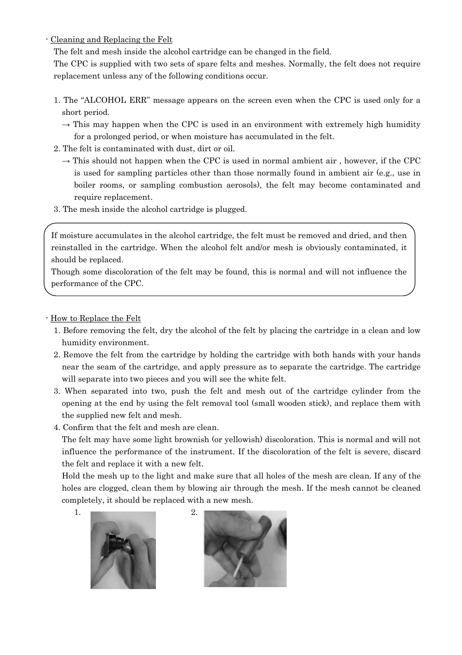 KANOMAX 3800 Handheld Condensation Particle Counter User Manual | Page 36 / 42