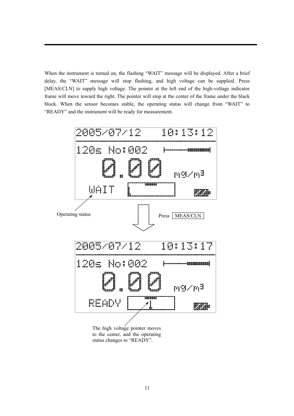Measurement method | KANOMAX 3522 Piezobalace Dust Monitor User Manual | Page 16 / 31