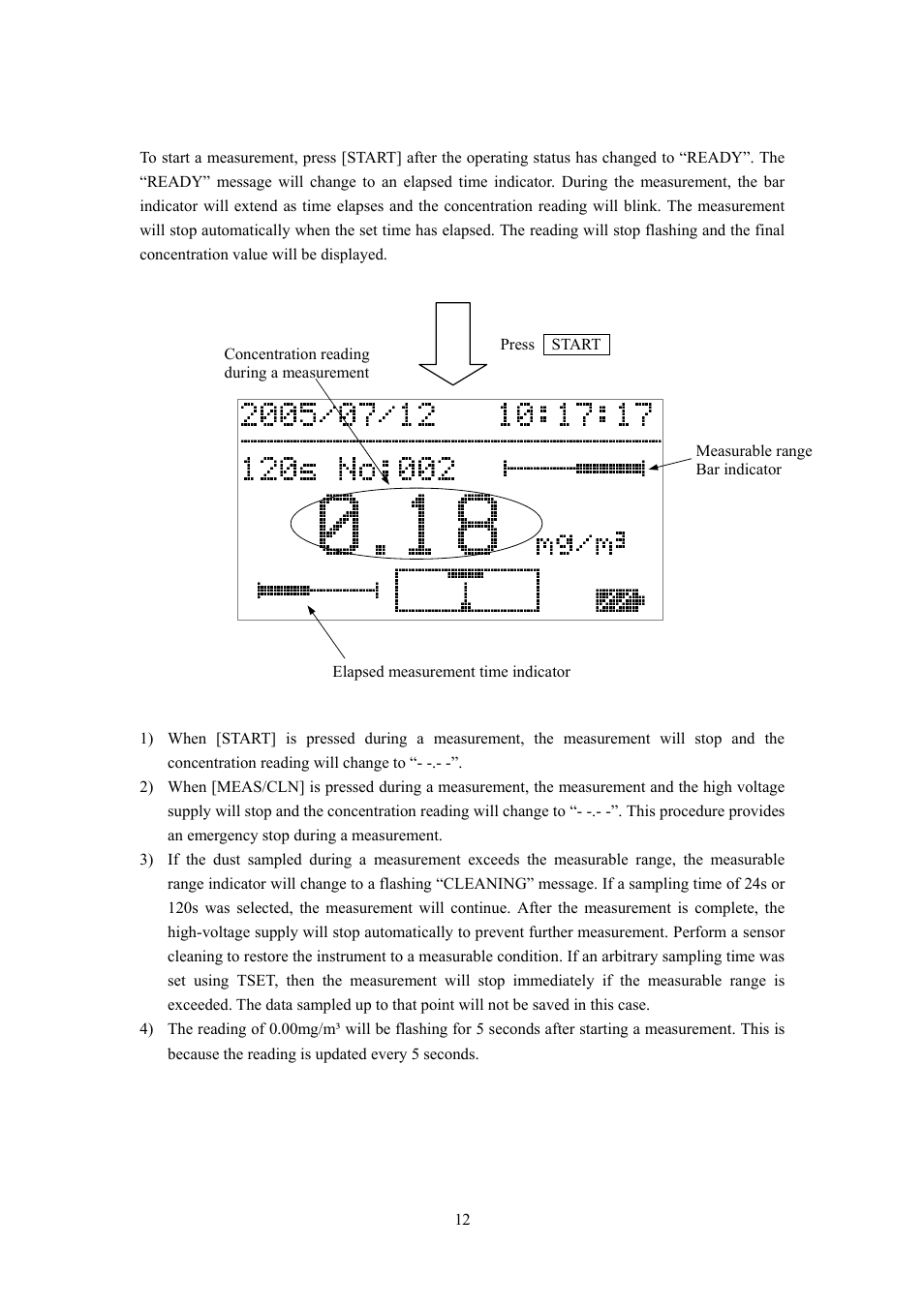 KANOMAX 3522 Piezobalace Dust Monitor User Manual | Page 17 / 31