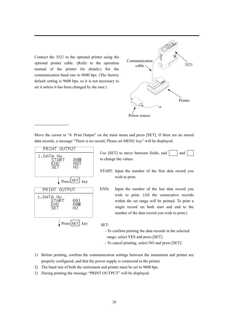 Printing | KANOMAX 3522 Piezobalace Dust Monitor User Manual | Page 23 / 31