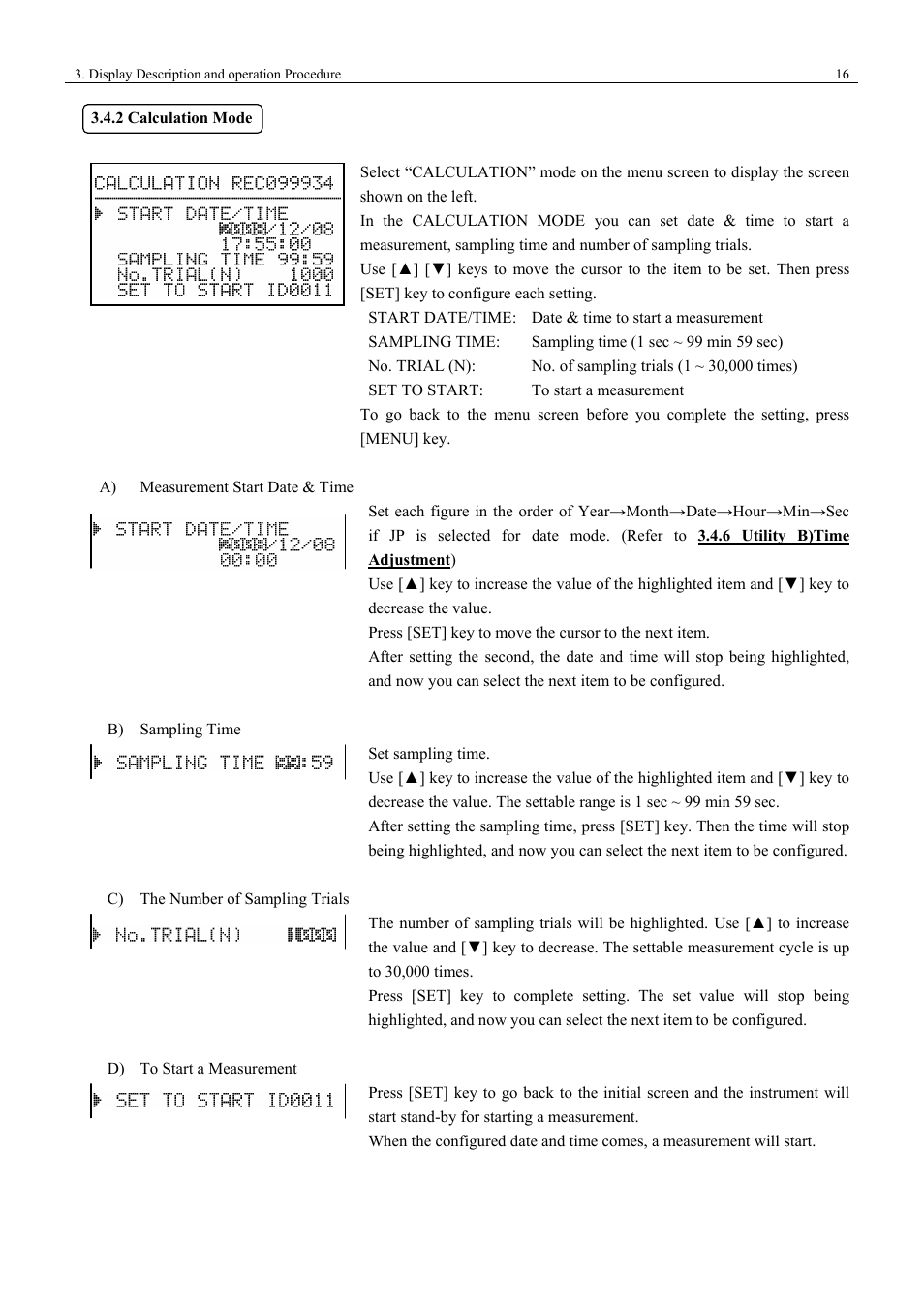 KANOMAX 3443 Digital Dust Monitor User Manual | Page 22 / 54