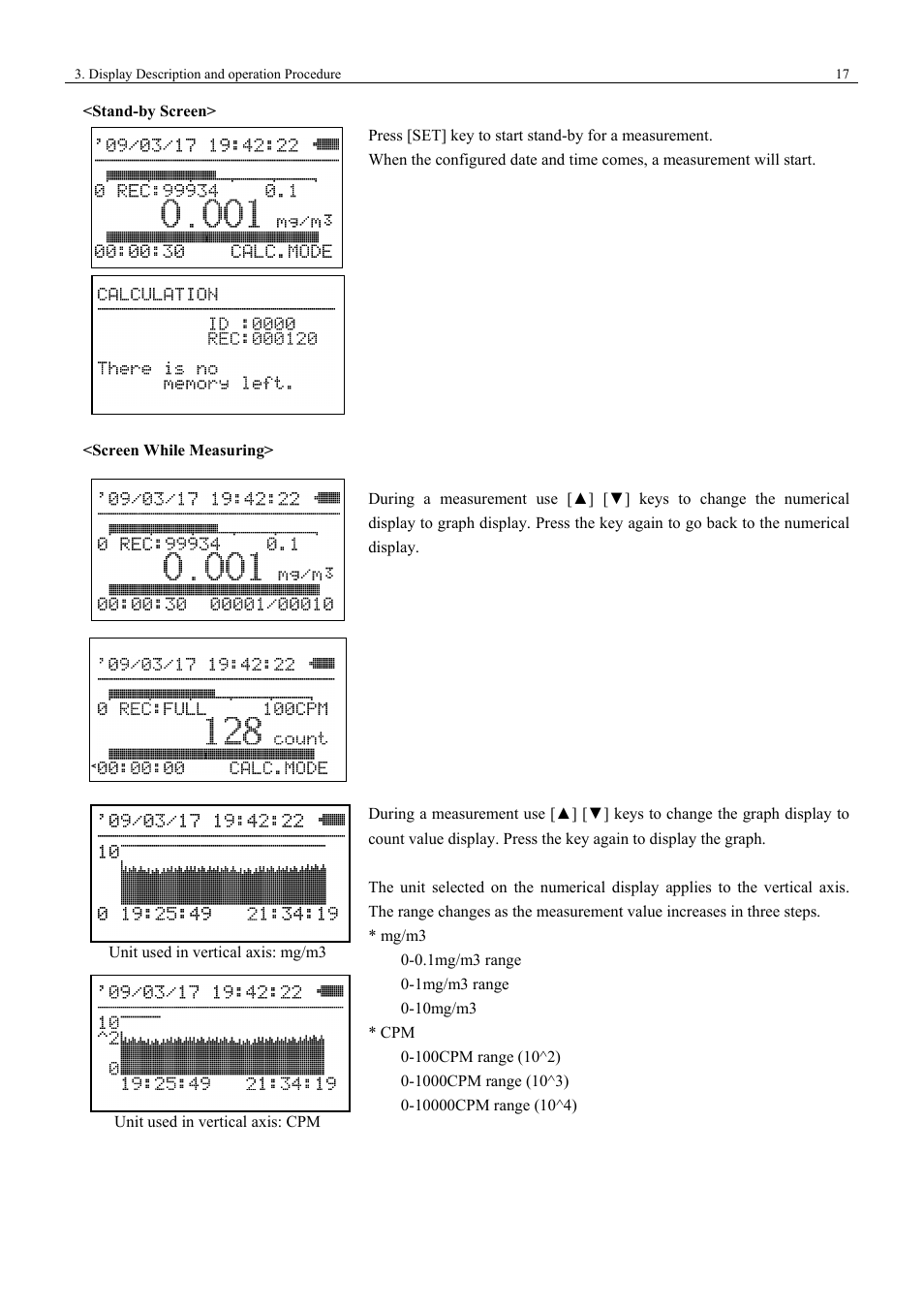 KANOMAX 3443 Digital Dust Monitor User Manual | Page 23 / 54