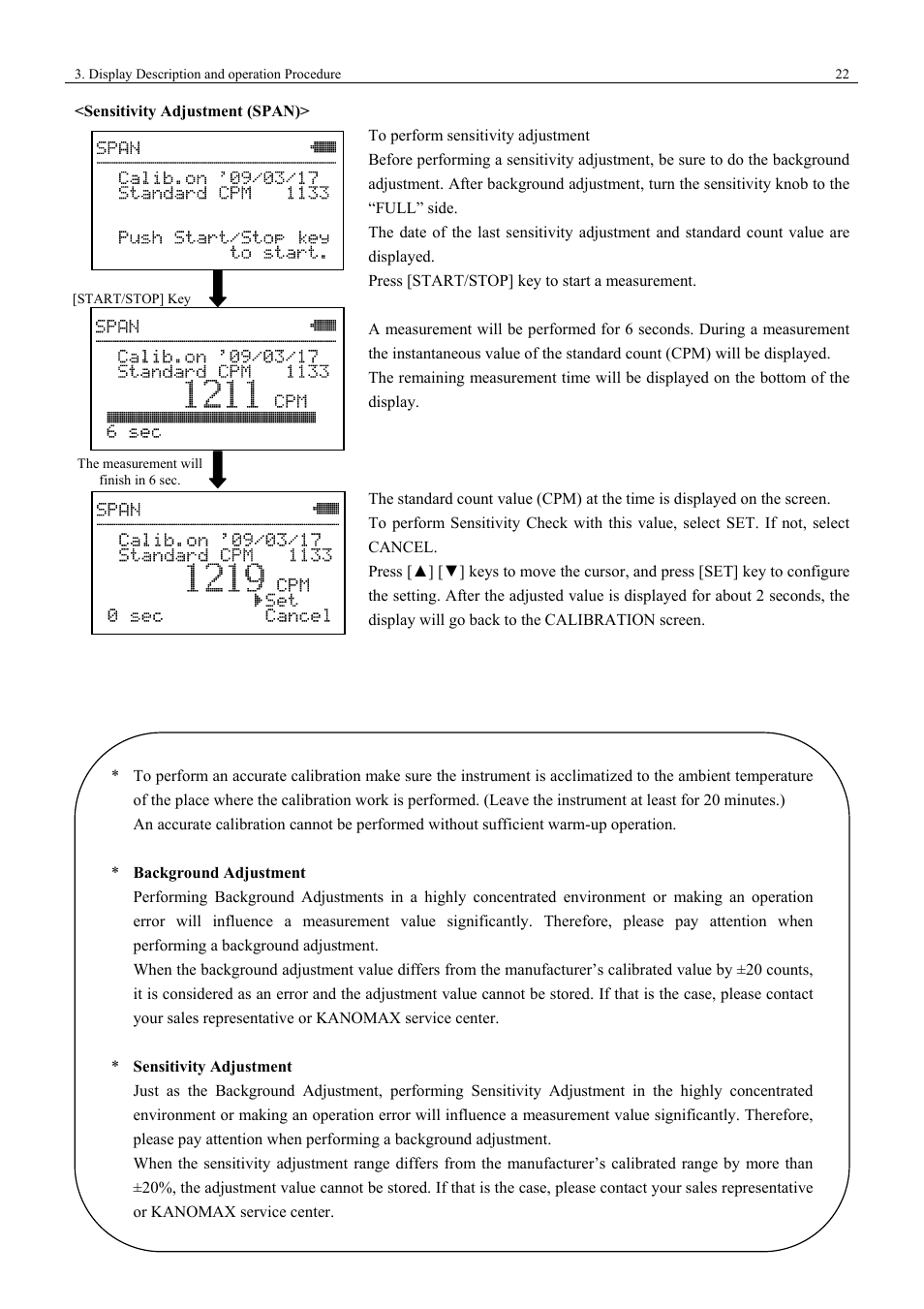 KANOMAX 3443 Digital Dust Monitor User Manual | Page 28 / 54