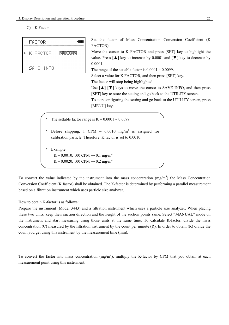 KANOMAX 3443 Digital Dust Monitor User Manual | Page 31 / 54