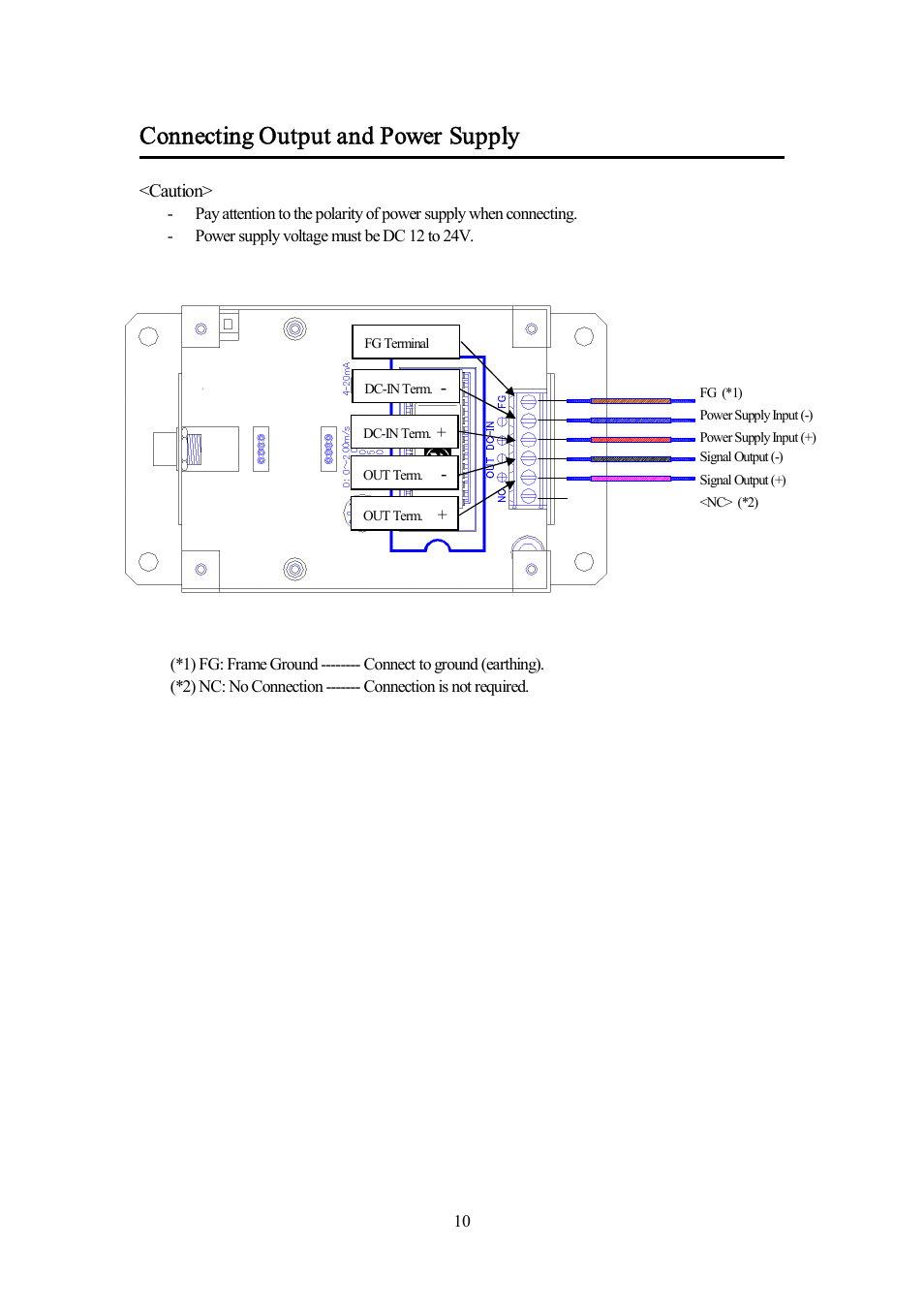Connecting output and power supply | KANOMAX 6332D Airflow Transducer User Manual | Page 17 / 27