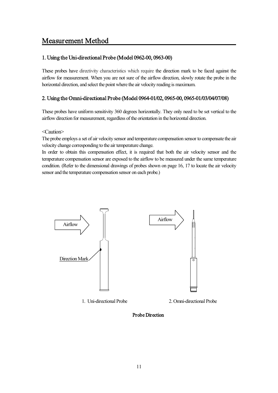 Measurement method | KANOMAX 6332D Airflow Transducer User Manual | Page 18 / 27