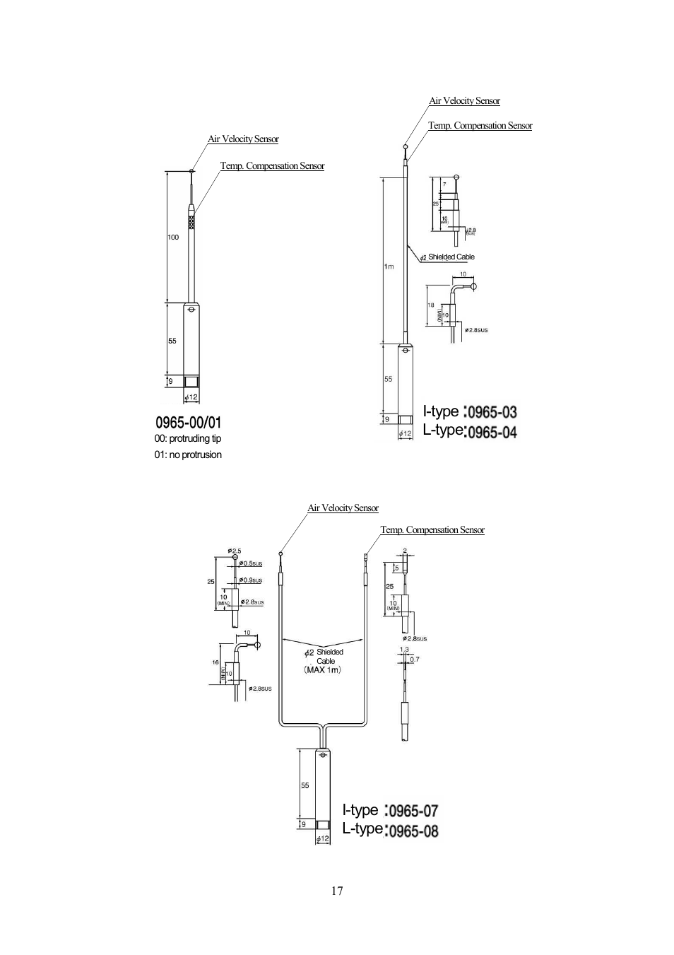 I-type l-type | KANOMAX 6332D Airflow Transducer User Manual | Page 24 / 27