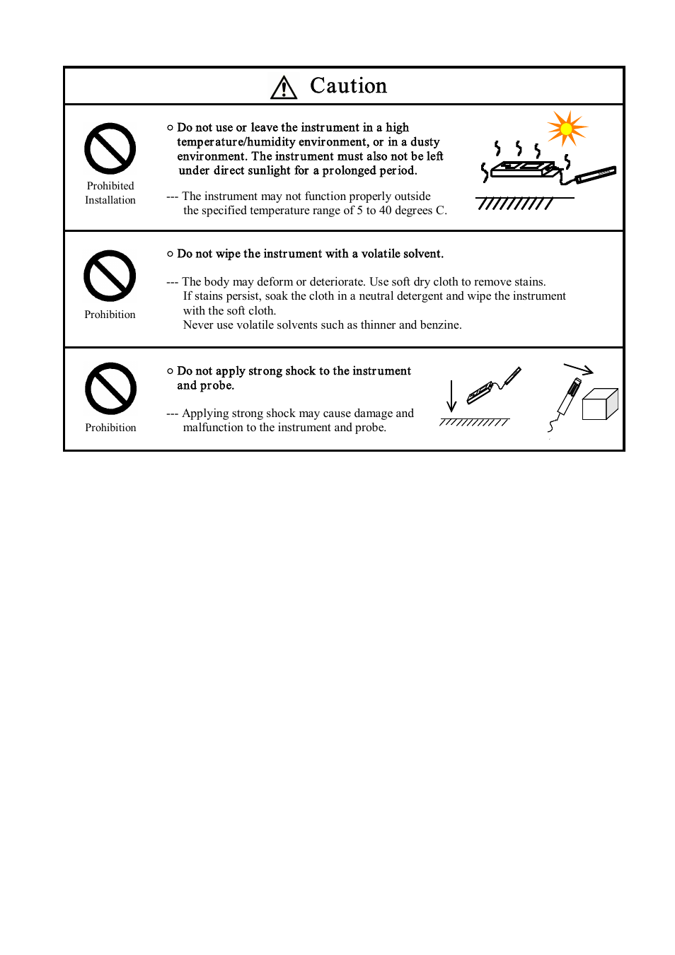 Caution | KANOMAX 6332D Airflow Transducer User Manual | Page 6 / 27