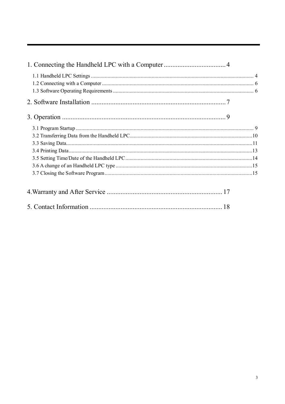 KANOMAX S388-70 Handheld Particle Counter Data Retrieval Software Manual User Manual | Page 3 / 18