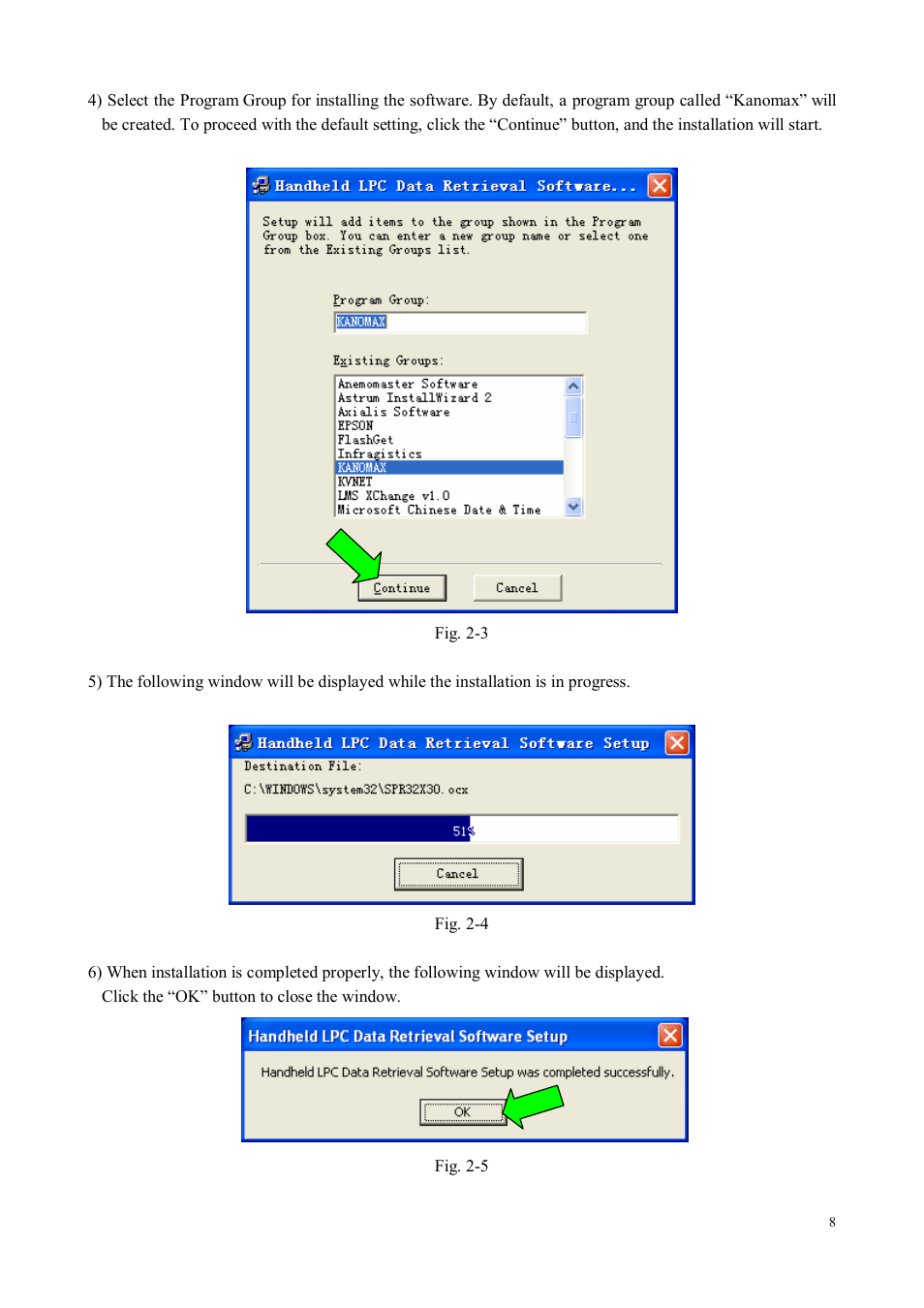 KANOMAX S388-70 Handheld Particle Counter Data Retrieval Software Manual User Manual | Page 8 / 18