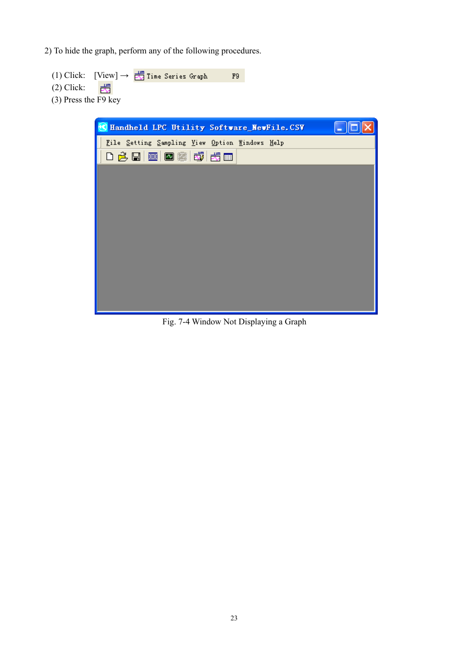 KANOMAX S388-70 Handheld Particle Counter Utility Software Manual User Manual | Page 26 / 35