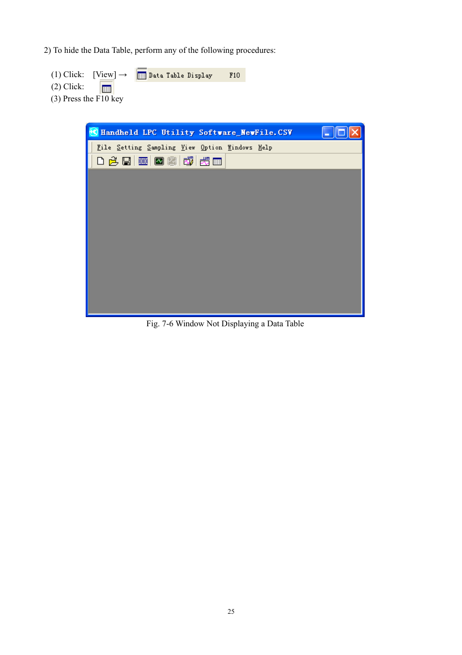 KANOMAX S388-70 Handheld Particle Counter Utility Software Manual User Manual | Page 28 / 35