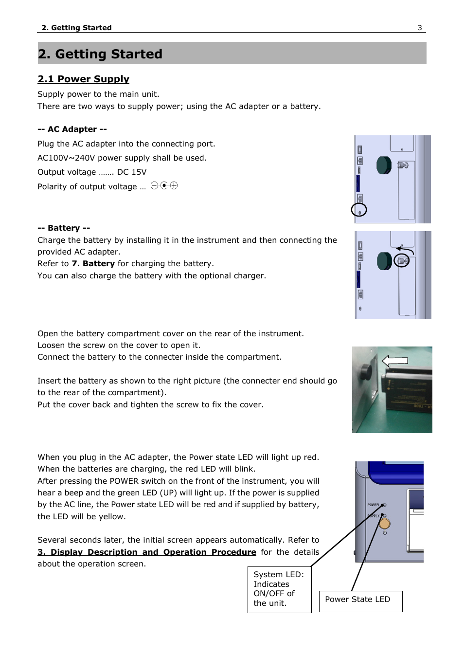 Getting started | KANOMAX 3910 Portable Particle Counter User Manual User Manual | Page 11 / 87