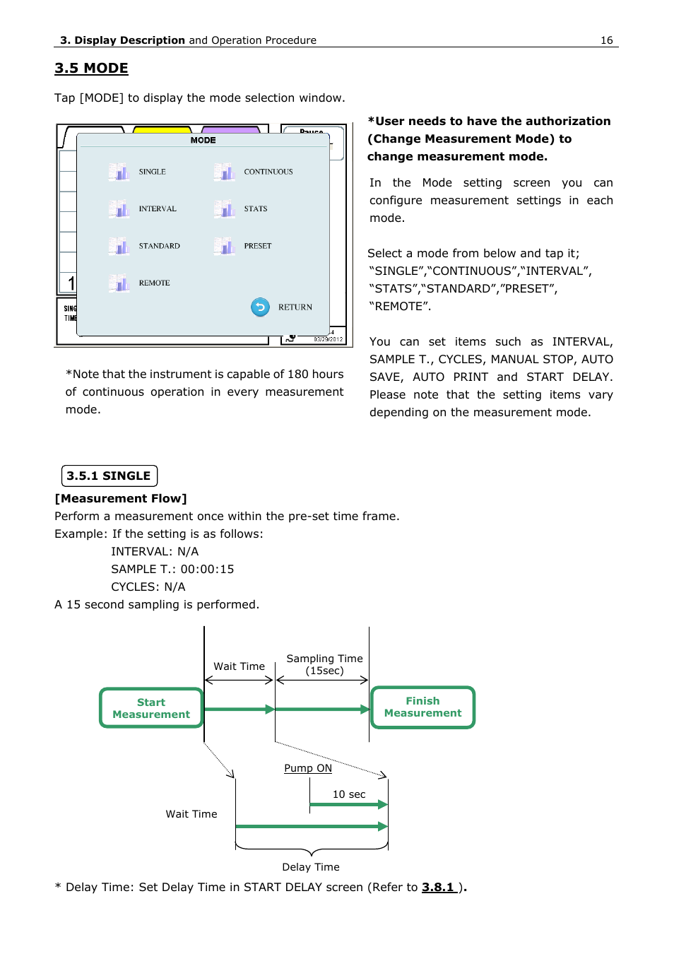 5 mode | KANOMAX 3910 Portable Particle Counter User Manual User Manual | Page 24 / 87