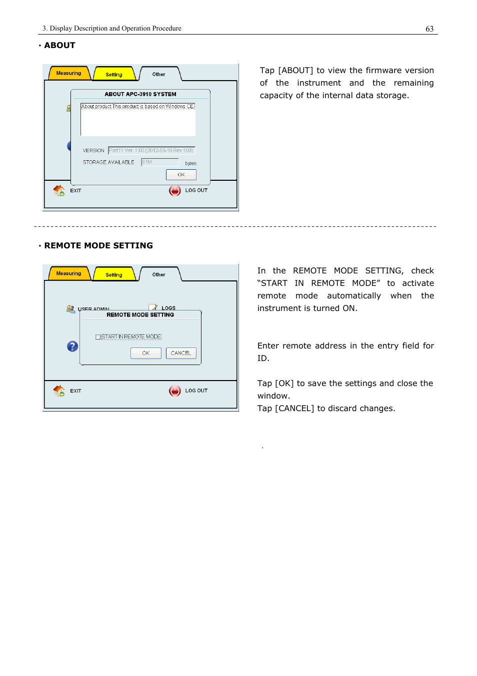 KANOMAX 3910 Portable Particle Counter User Manual User Manual | Page 71 / 87