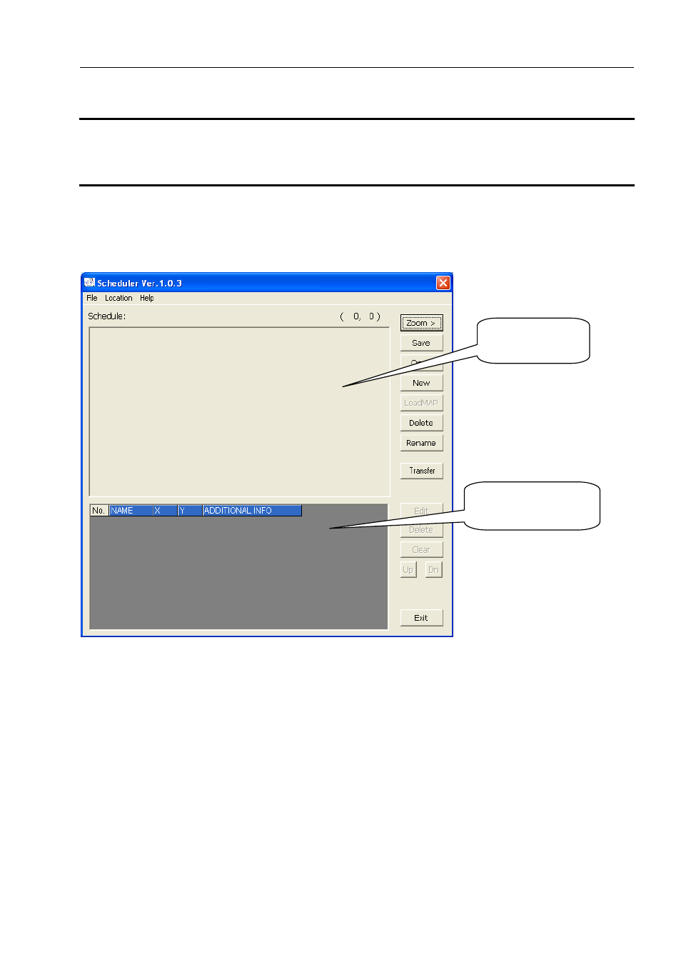 Scheduler software | KANOMAX 3910 Portable Particle Counter Software Manual User Manual | Page 13 / 53