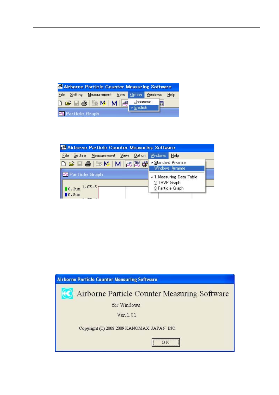 KANOMAX 3910 Portable Particle Counter Software Manual User Manual | Page 33 / 53