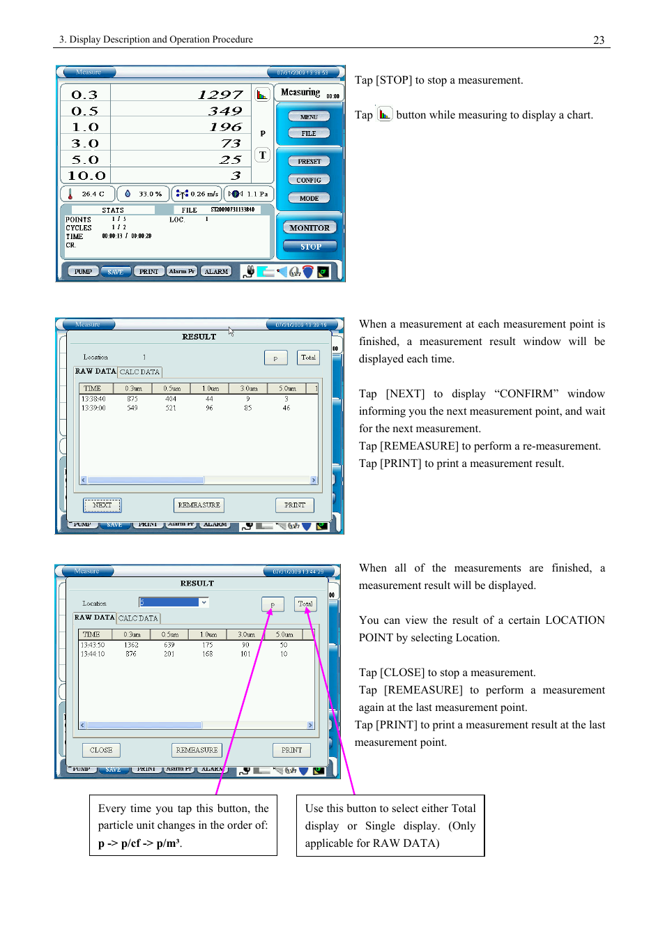 KANOMAX 3900 Portable Particle Counter User Manual | Page 30 / 90