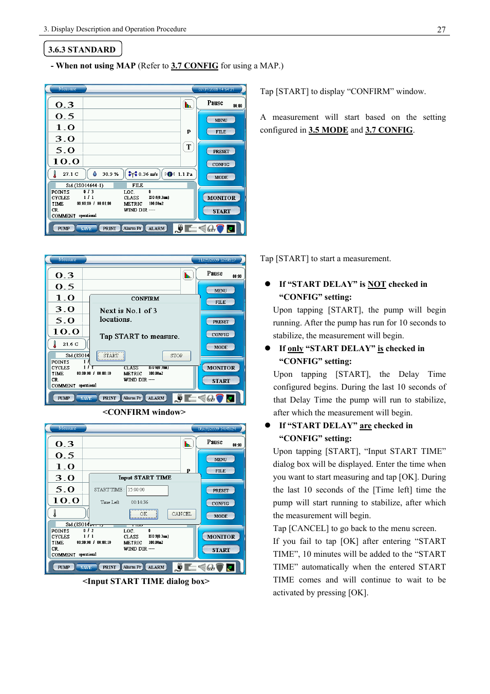 3 standard | KANOMAX 3900 Portable Particle Counter User Manual | Page 34 / 90