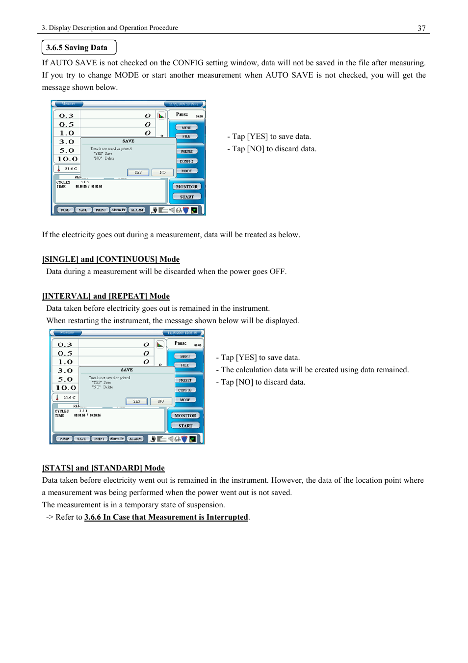 5 saving data | KANOMAX 3900 Portable Particle Counter User Manual | Page 44 / 90