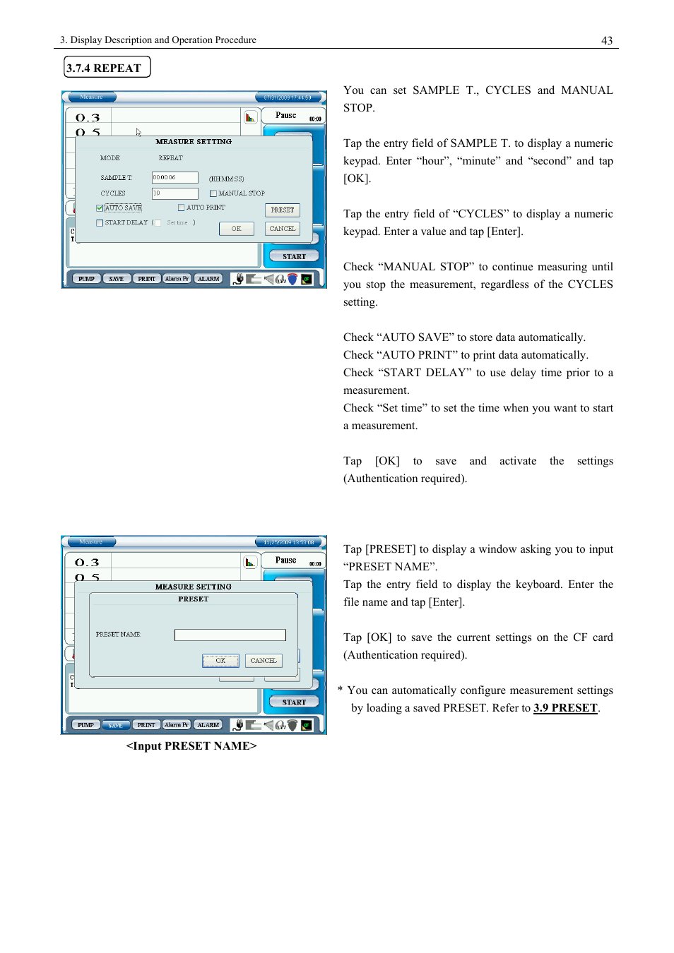 4 repeat | KANOMAX 3900 Portable Particle Counter User Manual | Page 50 / 90