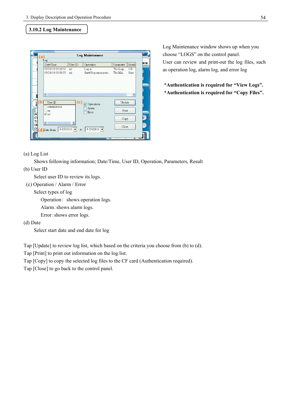 2 log maintenance | KANOMAX 3900 Portable Particle Counter User Manual | Page 61 / 90