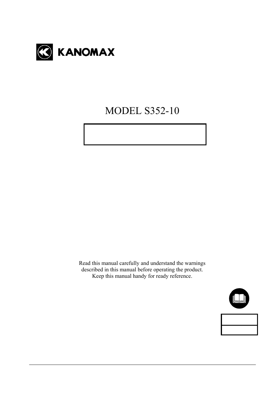 KANOMAX S352-10 Piezobalace Dust Monitor User Manual | 18 pages