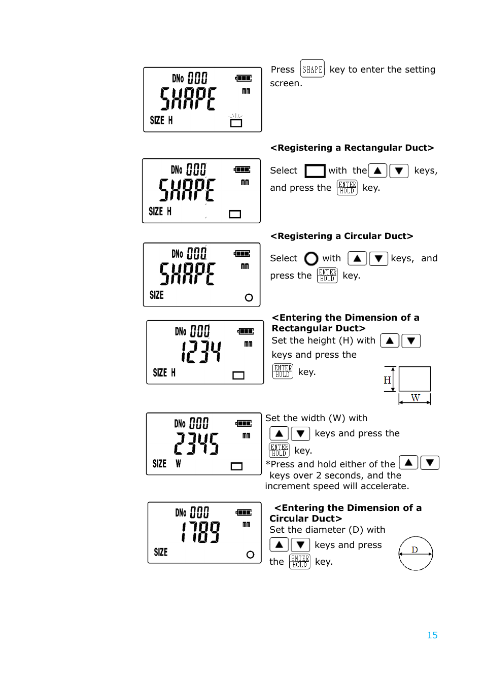 KANOMAX 6036 Multi-function thermal anemometer User Manual User Manual | Page 16 / 37