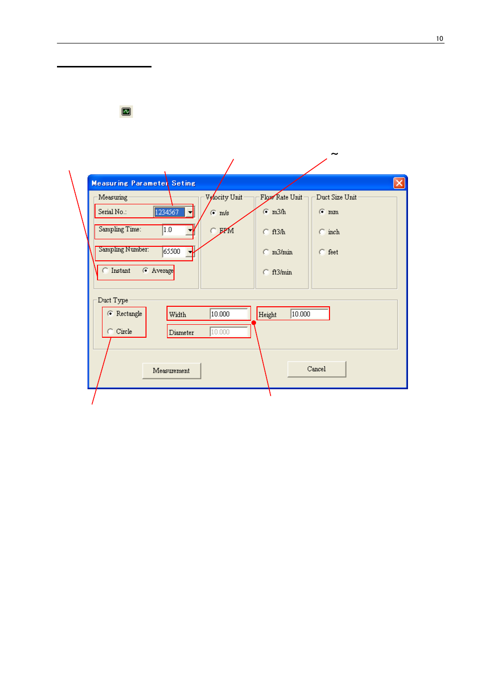 2 measurement | KANOMAX 6036 Multi-function thermal anemometer Software Manual User Manual | Page 14 / 23