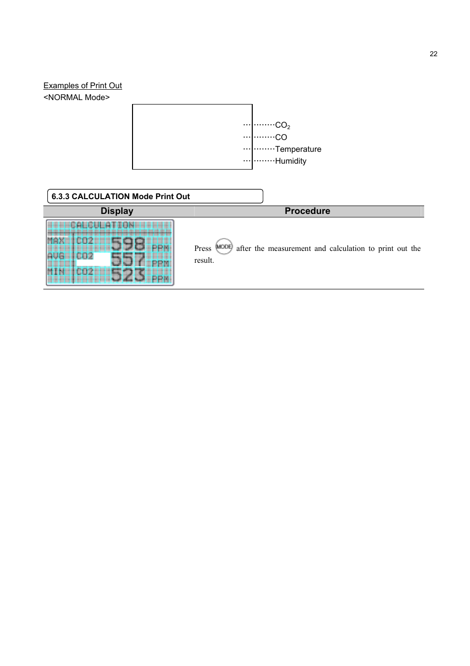 KANOMAX 2211 Handheld IAQ Monitor User Manual | Page 27 / 57